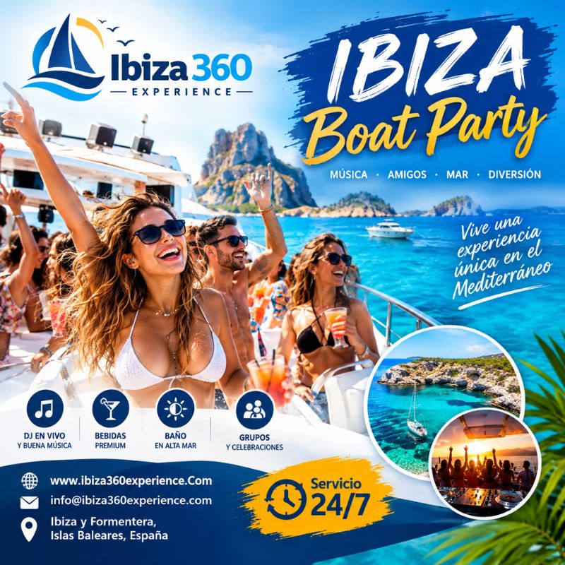 Descubre las Mejores Boat Party Ibiza con Ibiza 360º Experience